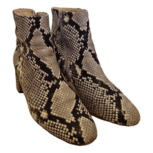 Pre-owned Hogl Leather Ankle Boots In Other