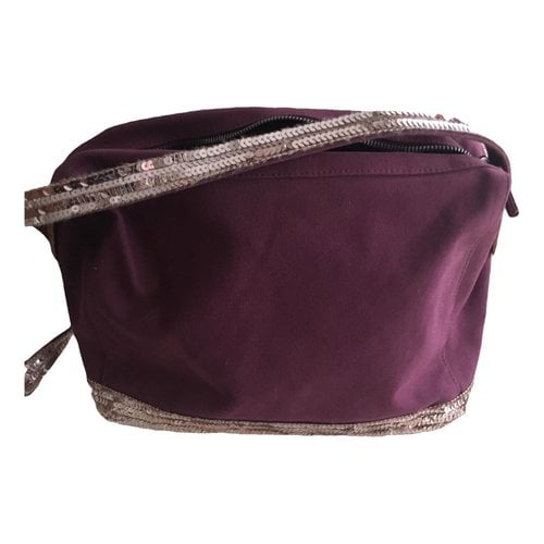 Pre-owned Vanessa Bruno Catherine Cloth Handbag In Burgundy