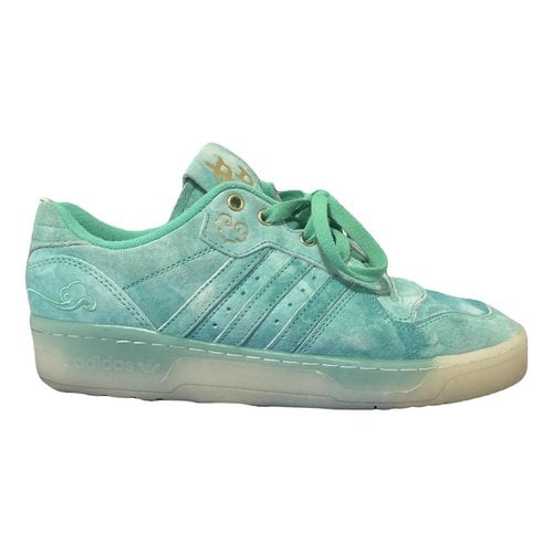 Pre-owned Adidas Originals High Trainers In Green