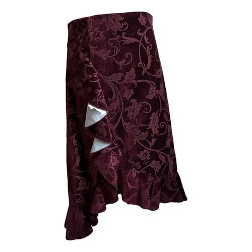 Pre-owned Lanvin Velvet Mid-length Skirt In Purple