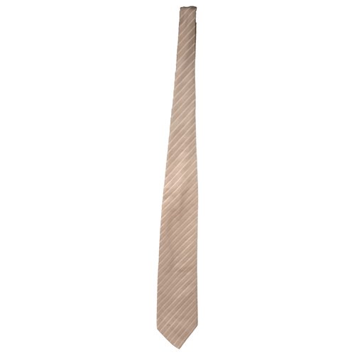 Pre-owned Valentino Garavani Silk Tie In Beige