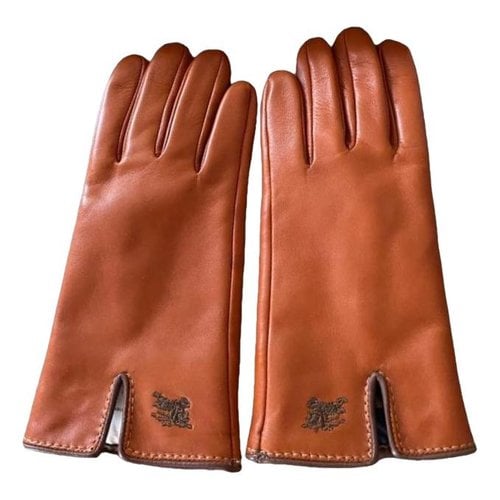 Pre-owned Burberry Shearling Gloves In Brown