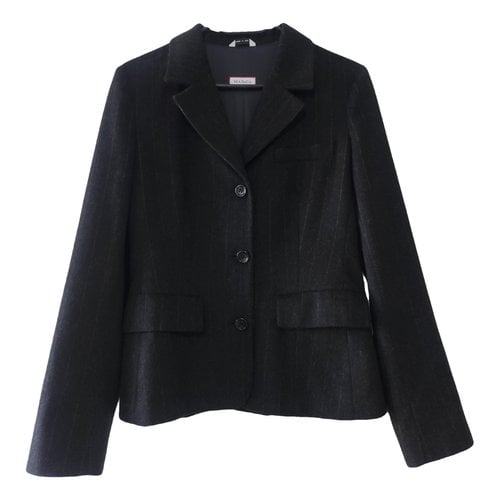 Pre-owned Max & Co Wool Blazer In Black