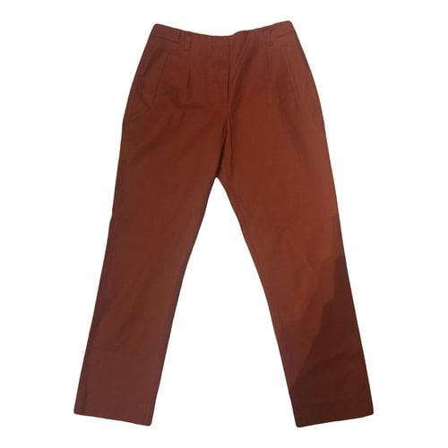 Pre-owned Tela Chino Pants In Brown