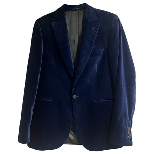Pre-owned Paul Smith Velvet Jacket In Blue
