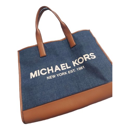 Pre-owned Michael Kors Tote In Blue