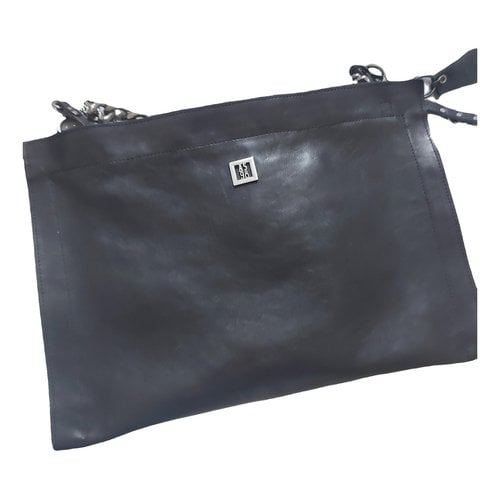 Pre-owned As98 Leather Handbag In Black