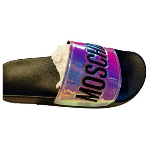 Pre-owned Moschino Sandals In Multicolour