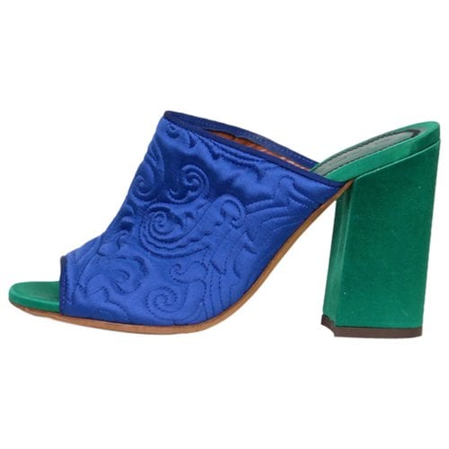 Pre-owned Etro Cloth Heels In Blue