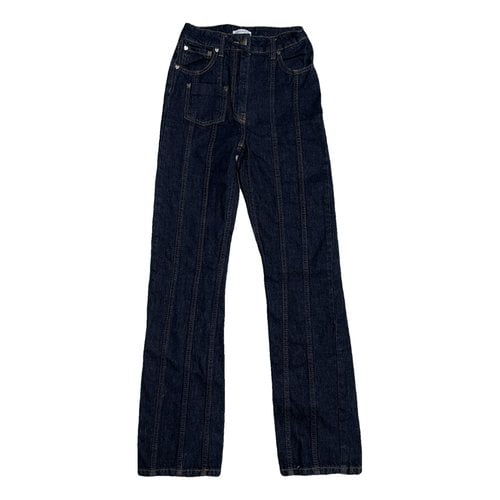Pre-owned Saks Potts Straight Pants In Blue