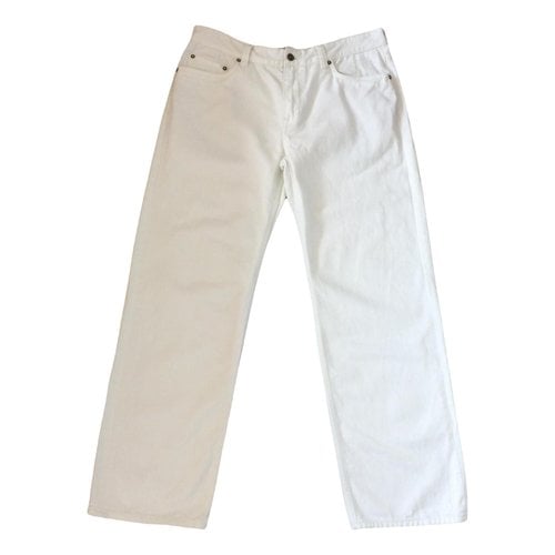 Pre-owned Timberland Straight Jeans In White