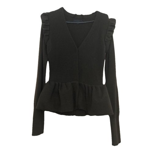 Pre-owned Burberry Wool Blouse In Black