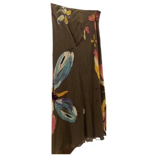 Pre-owned Moschino Cheap And Chic Maxi Skirt In Brown
