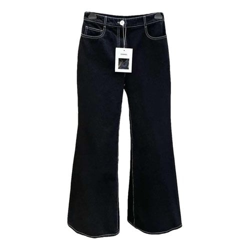 Pre-owned Chanel Bootcut Jeans In Black