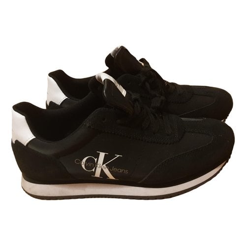 Pre-owned Calvin Klein Jeans Est.1978 Cloth Trainers In Black