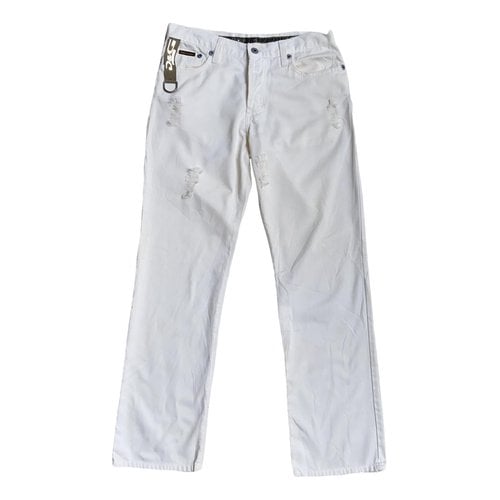 Pre-owned D&g Trousers In White