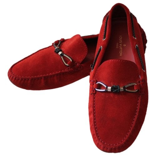Pre-owned Louis Vuitton Flats In Red