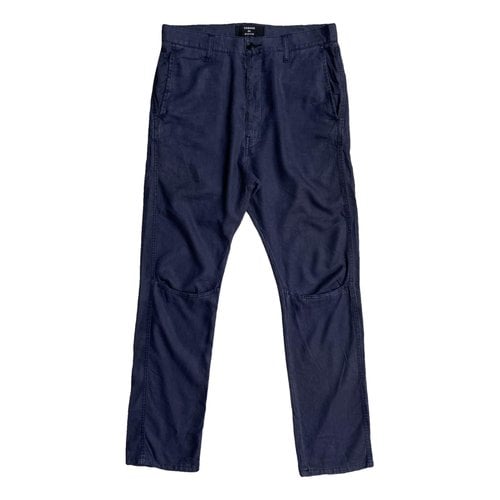 Pre-owned Zucca Trousers In Navy