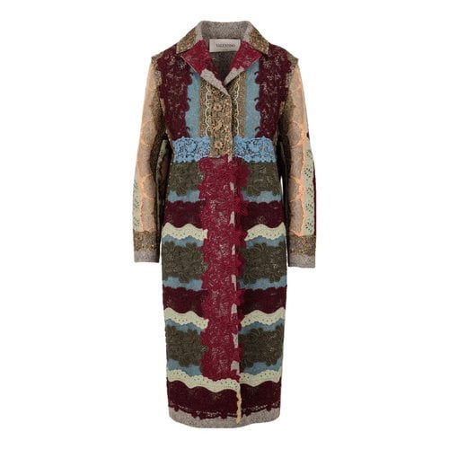 Pre-owned Valentino Wool Coat In Multicolour