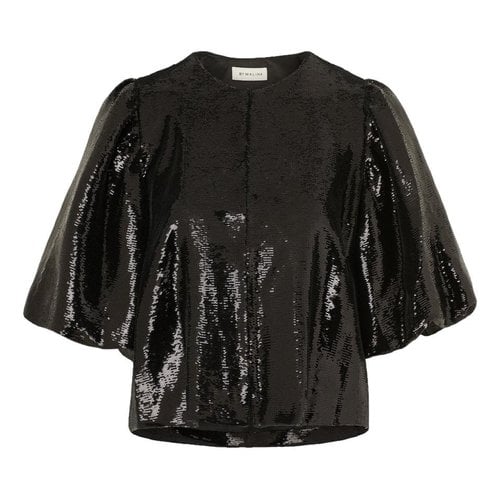 Pre-owned By Malina Glitter Jacket In Black