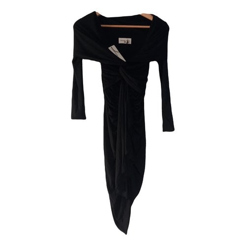 Pre-owned Alexandre Vauthier Mid-length Dress In Black