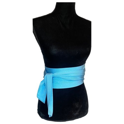 Pre-owned Wolford Belt In Blue