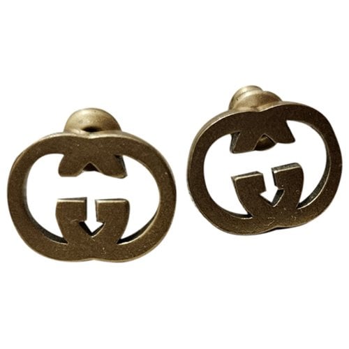 Pre-owned Gucci Silver Earrings In Gold