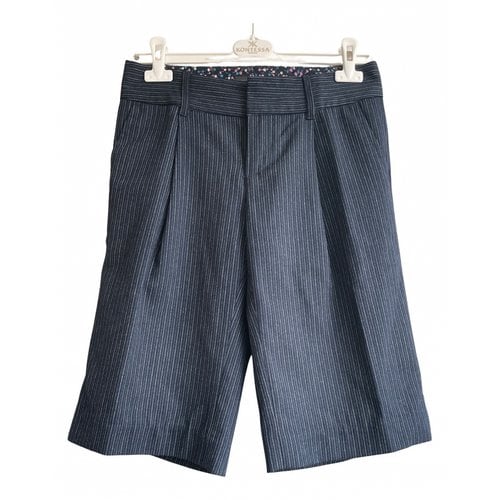 Pre-owned Marc By Marc Jacobs Wool Shorts In Blue