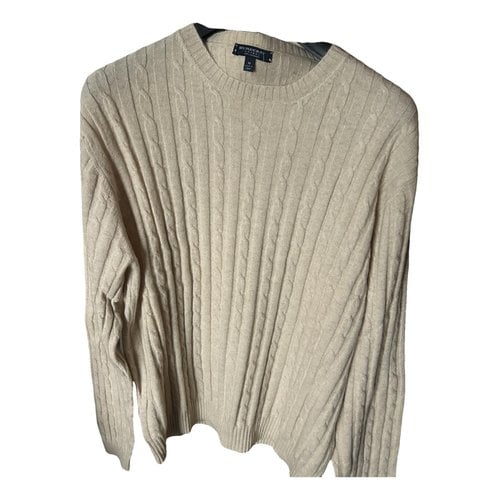 Pre-owned Burberry Cashmere Pull In Beige