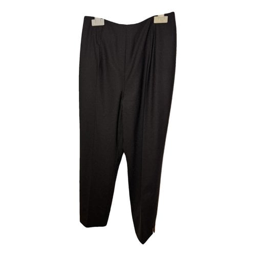Pre-owned Dior Trousers In Anthracite