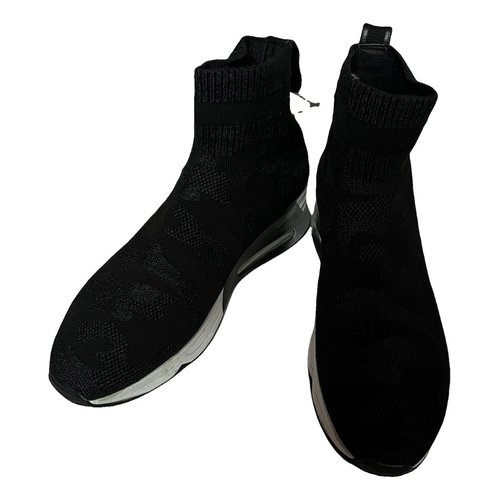 Pre-owned Ash Cloth Trainers In Black