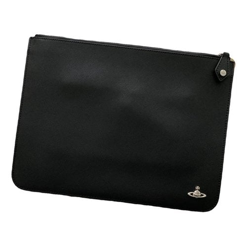 Pre-owned Vivienne Westwood Leather Travel Bag In Black