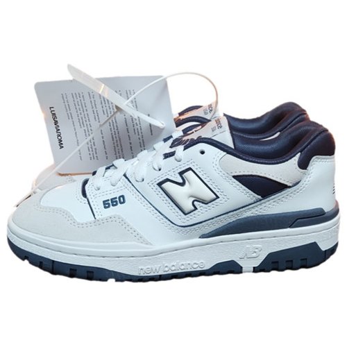 Pre-owned New Balance 550 Leather Trainers In Blue