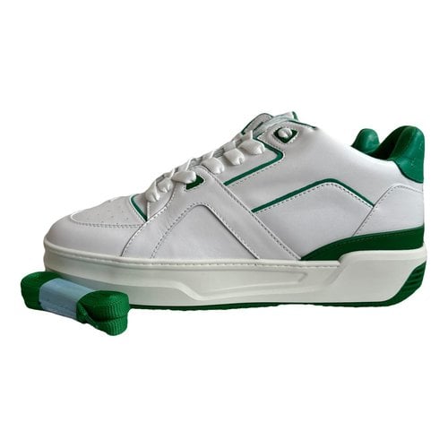 Pre-owned Just Don Leather Low Trainers In White