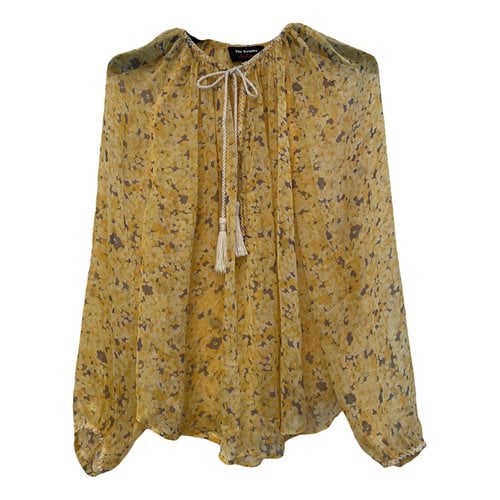 Pre-owned The Kooples Silk Blouse In Yellow