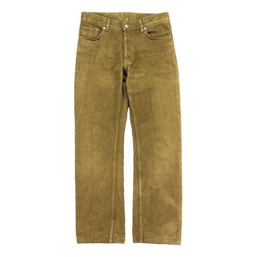 Pre-owned Helmut Lang Straight Jeans In Brown