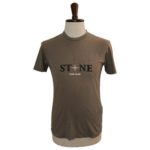 Pre-owned Stone Island T-shirt In Khaki