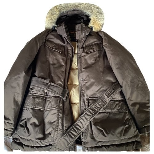 Pre-owned Woolrich Caban In Brown