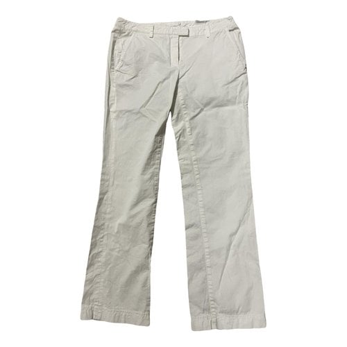 Pre-owned Marina Yachting Trousers In White