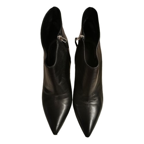 Pre-owned Charline De Luca Leather Boots In Black