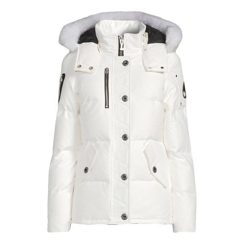 Pre-owned Moose Knuckles Parka In White