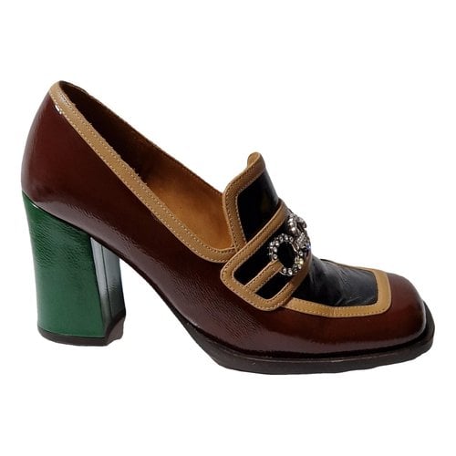 Pre-owned Chie Mihara Leather Heels In Brown