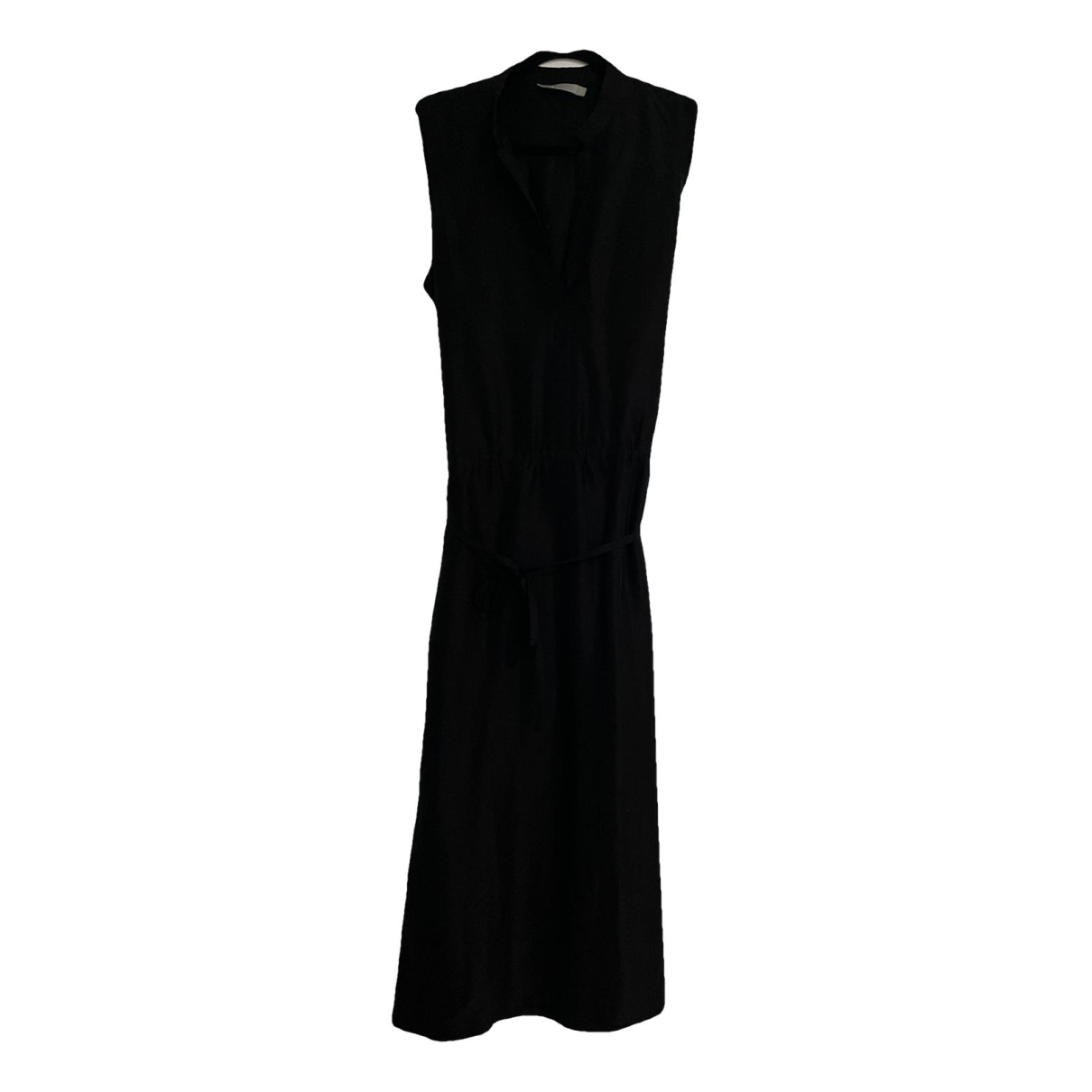 Black Silk Maxi Dress
