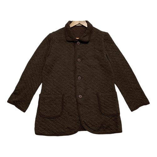 Pre-owned Issey Miyake Wool Jacket In Brown