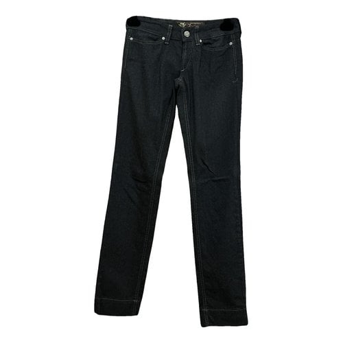Pre-owned Jacob Cohen Wool Straight Pants In Anthracite