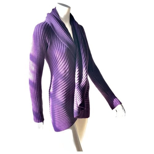 Pre-owned Lauren Ralph Lauren Cardi Coat In Purple