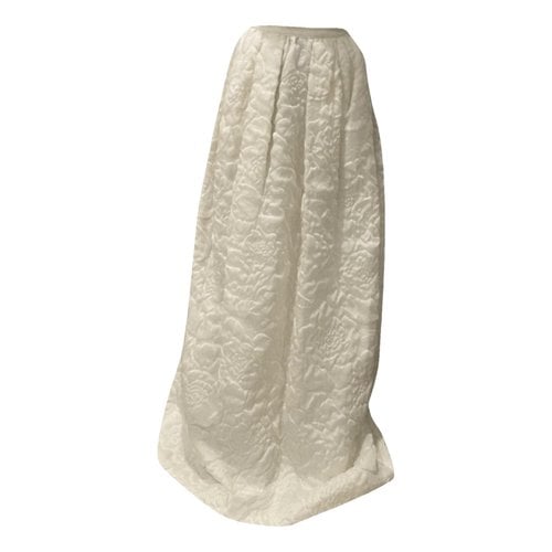 Pre-owned Max Mara Atelier Silk Maxi Skirt In Other