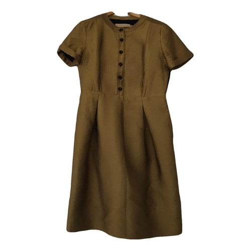 Pre-owned Burberry Mini Dress In Gold