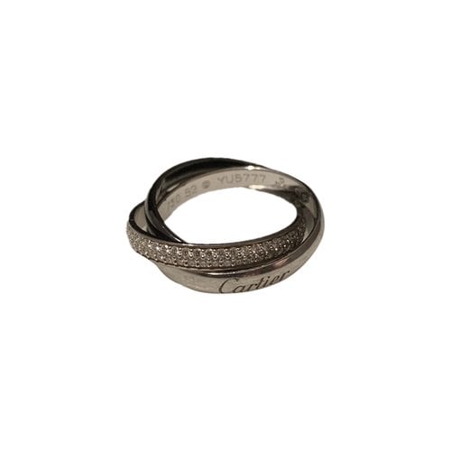 Pre-owned Cartier Trinity Ring In Black