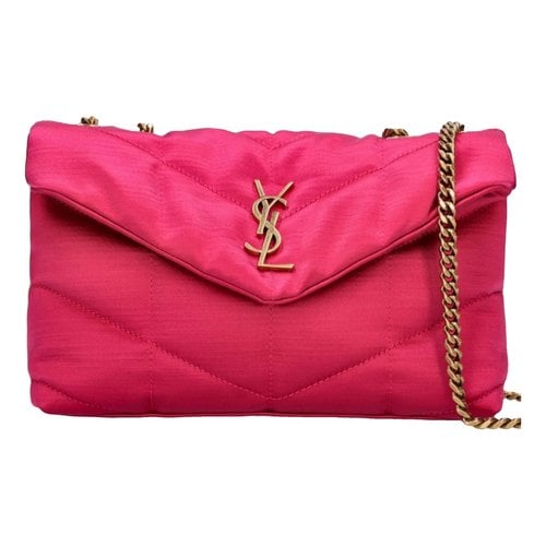 Pre-owned Saint Laurent Loulou Puffer Handbag In Pink